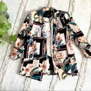 River Island Printed Leaf Blazer